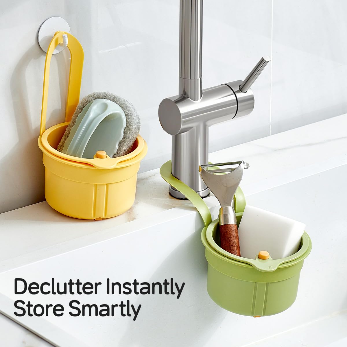 Kitchen Sink Drain Basket – Double Layer Strainer & Detachable Food Waste Filter