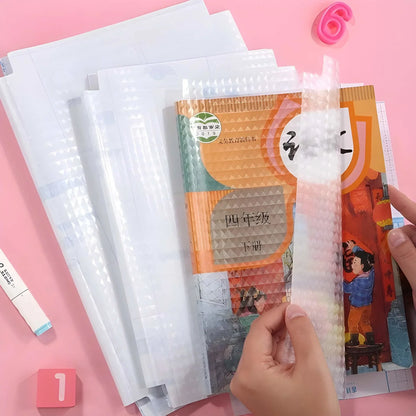Self-Adhesive Transparent Waterproof Book Cover Film (30 Pcs – 3 Sizes, 10 Each)