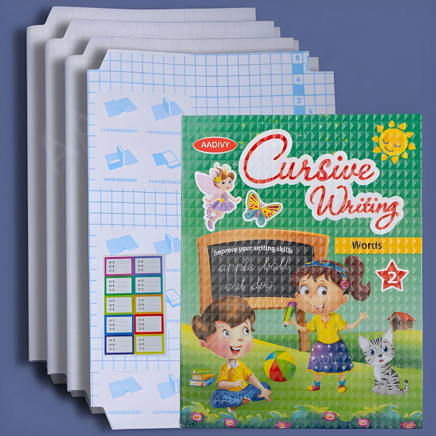Self-Adhesive Transparent Waterproof Book Cover Film (30 Pcs – 3 Sizes, 10 Each)
