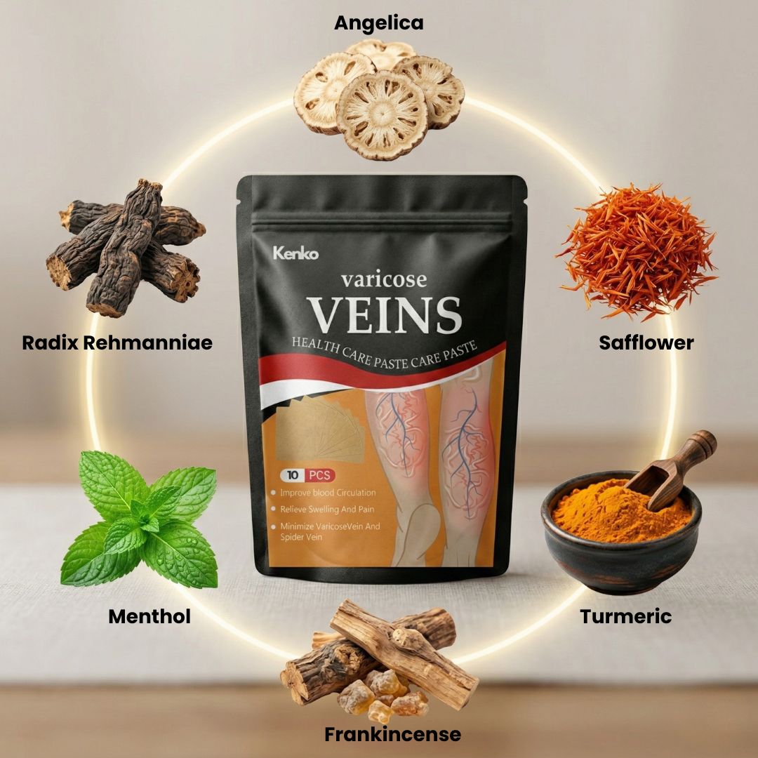 Nabhya™ Spider & Varicose Vein Patches | Natural Herbal Therapy for Swelling, Fatigue & Vein Health