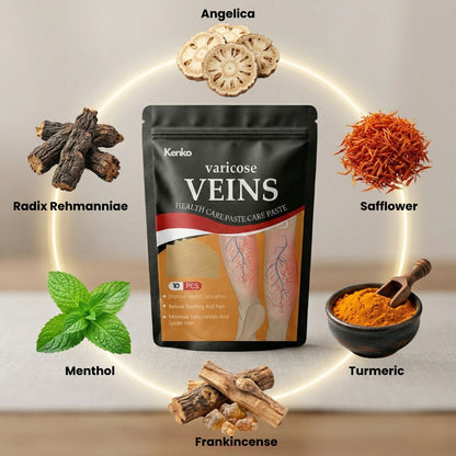 Nabhya™ Spider & Varicose Vein Patches | Natural Herbal Therapy for Swelling, Fatigue & Vein Health