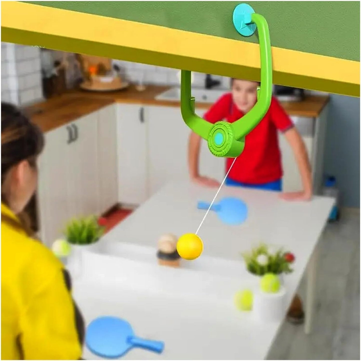 Indoor Hanging Table Tennis Trainer Set – Fun Way to Reduce Kids’ Screen Time & Keep Them Active at Home 🏓
