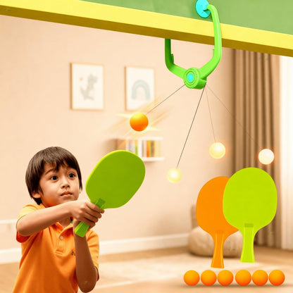 Indoor Hanging Table Tennis Trainer Set – Fun Way to Reduce Kids’ Screen Time & Keep Them Active at Home 🏓