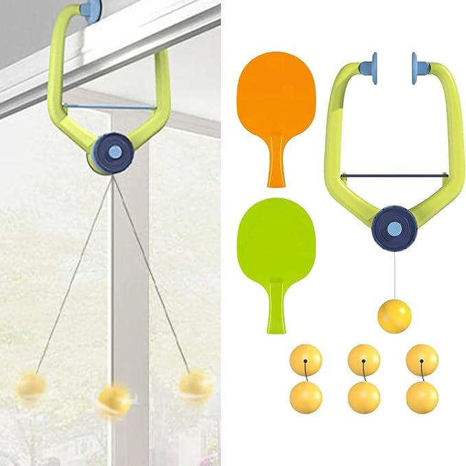 Indoor Hanging Table Tennis Trainer Set – Fun Way to Reduce Kids’ Screen Time & Keep Them Active at Home 🏓