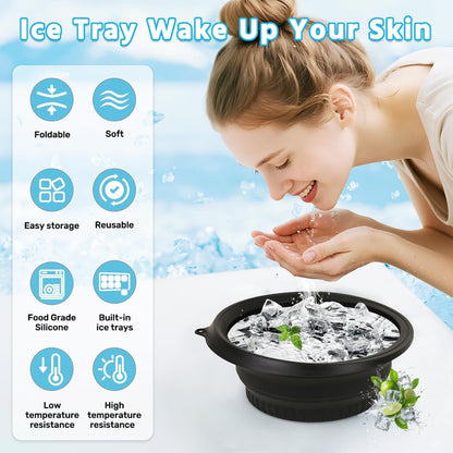 Silicone Ice Facial Bowl – Instant Glow, Tight Skin, Reduce Pimples & Puffiness for Fresh Skin at Home