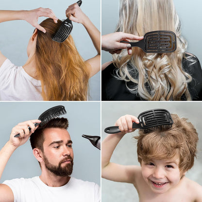 Viral 3D Flexible Hair Brush for All Hair Types | Buy 1 Get 1 Free