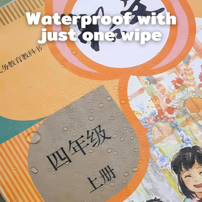 Self-Adhesive Transparent Waterproof Book Cover Film (30 Pcs – 3 Sizes, 10 Each)