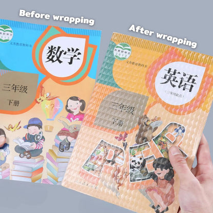 Self-Adhesive Transparent Waterproof Book Cover Film (30 Pcs – 3 Sizes, 10 Each)