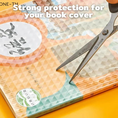 Self-Adhesive Transparent Waterproof Book Cover Film (30 Pcs – 3 Sizes, 10 Each)