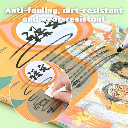 Self-Adhesive Transparent Waterproof Book Cover Film (30 Pcs – 3 Sizes, 10 Each)