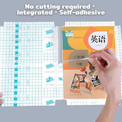 Self-Adhesive Transparent Waterproof Book Cover Film (30 Pcs – 3 Sizes, 10 Each)