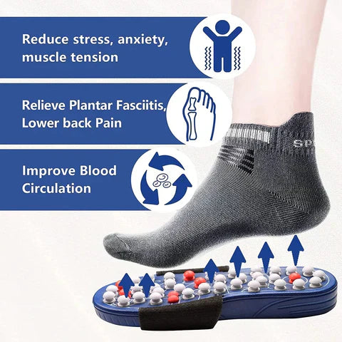 Spring Acupressure and Magnetic Therapy Slippers