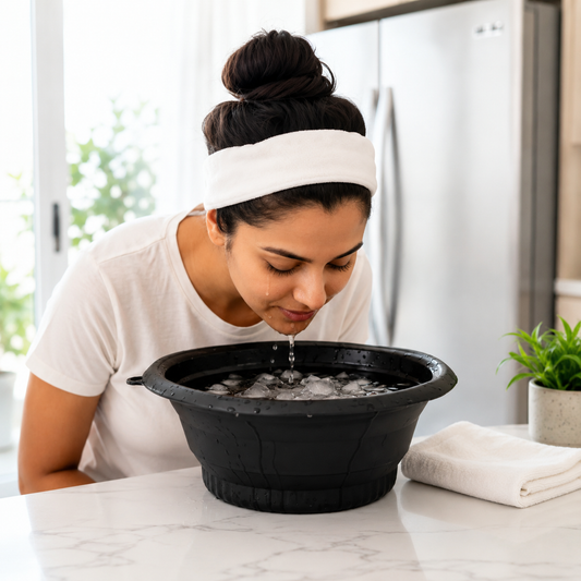 Silicone Ice Facial Bowl – Instant Glow, Tight Skin, Reduce Pimples & Puffiness for Fresh Skin at Home