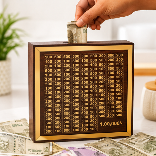 Wooden Money Saving Box | One Lakh Saving Box | Small Amount Becomes Big Savings