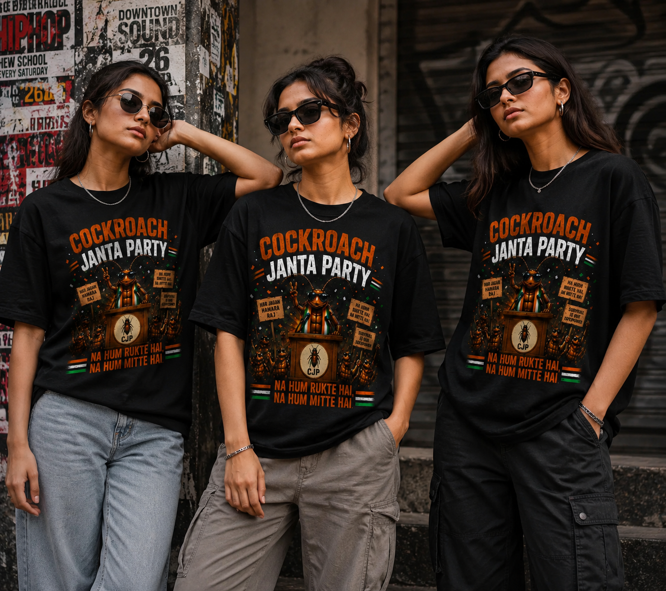 Cockroach Janta Party Oversized T-Shirt