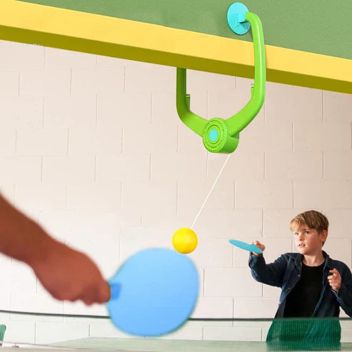 Indoor Hanging Table Tennis Trainer Set – Fun Way to Reduce Kids’ Screen Time & Keep Them Active at Home 🏓