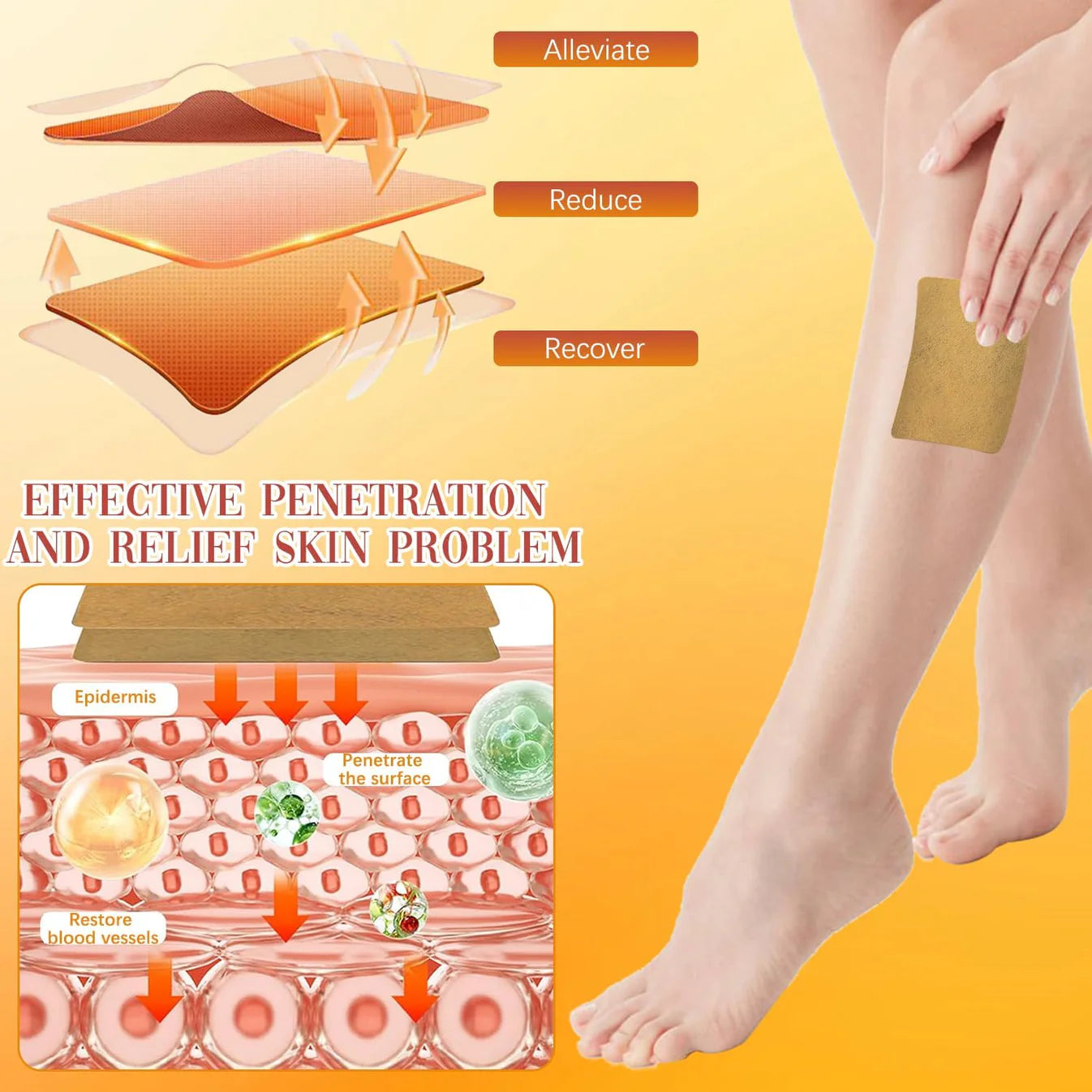 Nabhya™ Spider & Varicose Vein Patches | Natural Herbal Therapy for Swelling, Fatigue & Vein Health