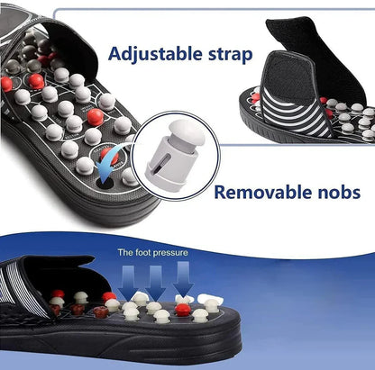 Spring Acupressure and Magnetic Therapy Slippers