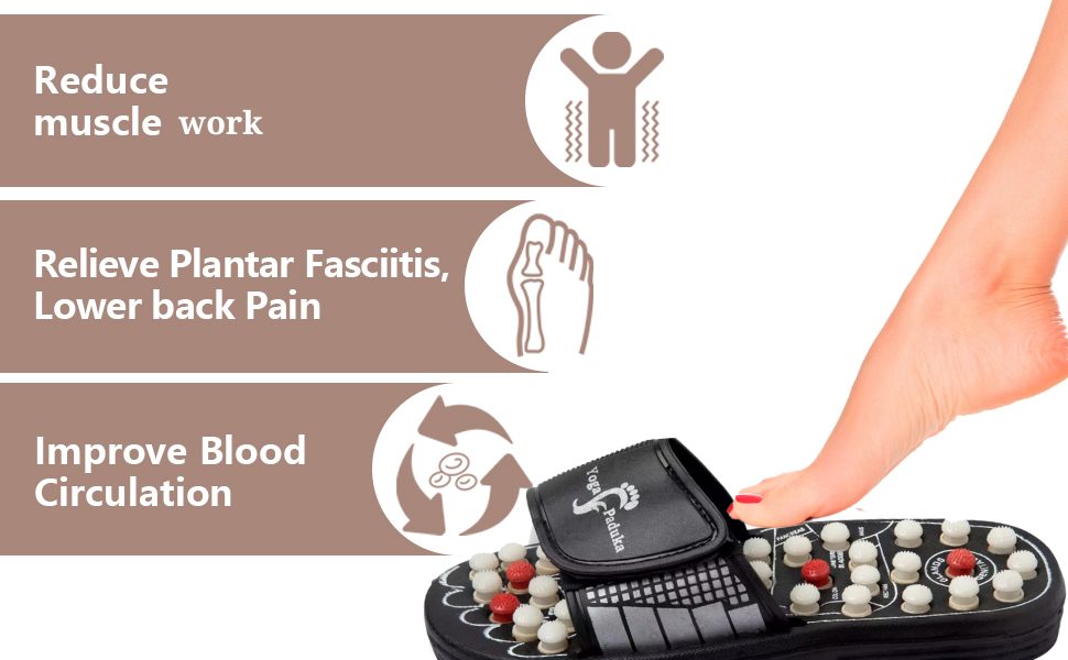 Spring Acupressure and Magnetic Therapy Slippers