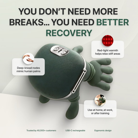 Wireless 4D Shiatsu Neck & Back Massager with Heat Therapy